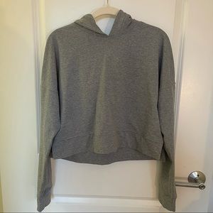 Lululemon Cropped Gray Hoodie